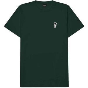 imageDALIX Astronaut Embroidered Relaxed Heavy Soft Cotton T Shirt MensForest Green