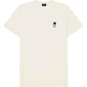 imageDALIX Astronaut Embroidered Relaxed Heavy Soft Cotton T Shirt MensNatural