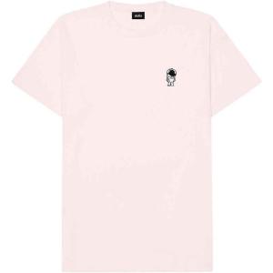 imageDALIX Astronaut Embroidered Relaxed Heavy Soft Cotton T Shirt MensPink