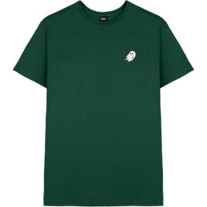 imageDALIX Ghost Embroidered Soft Cotton Short Sleeve T Shirt MensForest Green