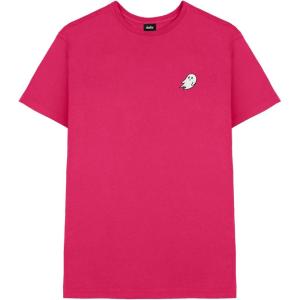 imageDALIX Ghost Embroidered Soft Cotton Short Sleeve T Shirt MensFuchsia