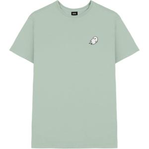 imageDALIX Ghost Embroidered Soft Cotton Short Sleeve T Shirt MensSage