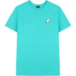 imageDALIX Ghost Embroidered Soft Cotton Short Sleeve T Shirt MensTeal