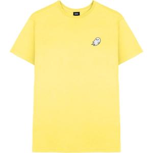 imageDALIX Ghost Embroidered Soft Cotton Short Sleeve T Shirt MensYellow