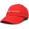 imageDALIX Alpha Omicron Pi Cursive Hat Fraternity Womens Embroidered CapRed