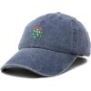 imageDALIX Christmas Holidays Mistletoe Hat Womens Embroidered Baseball CapNavy Blue Vintage