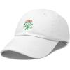 imageDALIX Christmas Holidays Mistletoe Hat Womens Embroidered Baseball CapWhite