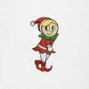 imageDALIX Christmas Shy Elf TShirt Womens Embroidered Shirt Large White