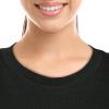 imageDALIX Christmas Shy Elf TShirt Womens Embroidered Shirt Medium Black