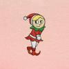 imageDALIX Christmas Shy Elf TShirt Womens Embroidered Shirt Small Light Pink