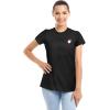 imageDALIX Christmas Urban Santa TShirt Womens Embroidered ShirtBlack