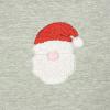 imageDALIX Christmas Urban Santa TShirt Womens Embroidered ShirtHeather Gray