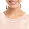 imageDALIX Christmas Urban Santa TShirt Womens Embroidered ShirtLight Pink