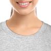 imageDALIX Christmas Xmas Tree TShirt Womens Embroidered ShirtHeather Gray