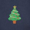 imageDALIX Christmas Xmas Tree TShirt Womens Embroidered ShirtNavy Blue