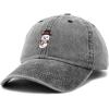 imageDALIX Mini Snowman Hat Ladies Womens Baseball Cap WashedBlack