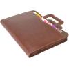 imageDALIX Professional Excel Business Slim Portfolio Briefcase Organizer in BrownBrown