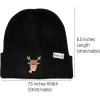 imageDALIX Rudolph Beanie Christmas Holiday Winter Stocking HatBlack