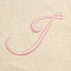imageDALIX Womens Cotton Canvas Tote Bag Large Shoulder Bags Pink Monogram A  ZJ