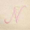 imageDALIX Womens Cotton Canvas Tote Bag Large Shoulder Bags Pink Monogram A  ZN