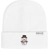 imageChristmas Cute Snowman Beanie Warm Winter Cap Embroidered HatWhite
