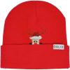 imageDALIX Christmas Peeping Rudolph Beanie Warm Winter Cap Embroidered HatRed