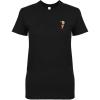 imageDALIX Christmas Shy Elf TShirt Womens Embroidered Shirt Small Black