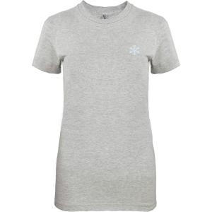 imageChristmas Snowflake TShirt Womens Embroidered ShirtHeather Gray