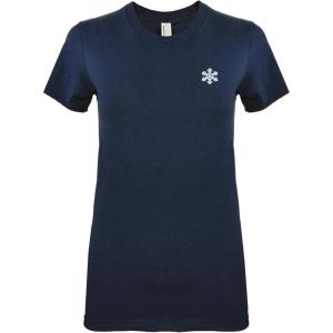 imageChristmas Snowflake TShirt Womens Embroidered ShirtNavy Blue