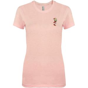 imageDALIX Christmas Shy Elf TShirt Womens Embroidered Shirt Extra Large Light Pink