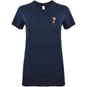 imageDALIX Christmas Shy Elf TShirt Womens Embroidered Shirt Extra Large Navy Blue