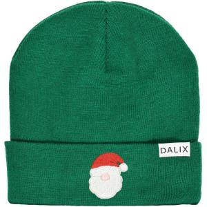 imageDALIX Christmas Urban Santa Beanie Warm Winter Cap Embroidered HatGreen