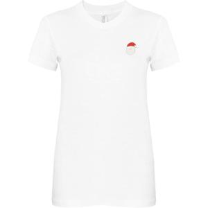 imageDALIX Christmas Urban Santa TShirt Womens Embroidered ShirtWhite