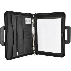 imageDALIX Professional Excel Business Slim Portfolio Briefcase Organizer in BrownBlack