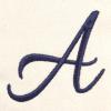 imageDALIX Personalized Tote Bag For Women Monogram Initial Open Top Navy Blue AZA