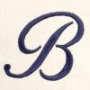 imageDALIX Personalized Tote Bag For Women Monogram Initial Open Top Navy Blue AZB