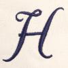 imageDALIX Personalized Tote Bag For Women Monogram Initial Open Top Navy Blue AZH