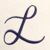 imageDALIX Personalized Tote Bag For Women Monogram Initial Open Top Navy Blue AZL