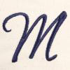 imageDALIX Personalized Tote Bag For Women Monogram Initial Open Top Navy Blue AZM