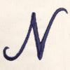 imageDALIX Personalized Tote Bag For Women Monogram Initial Open Top Navy Blue AZN