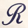 imageDALIX Personalized Tote Bag For Women Monogram Initial Open Top Navy Blue AZR