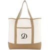 imageDALIX Womens Natural Tote Bag Shoulder Bags Brown With Monogram Letter A  ZD