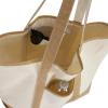 imageDALIX Womens Natural Tote Bag Shoulder Bags Brown With Monogram Letter A  ZI