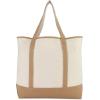imageDALIX Womens Natural Tote Bag Shoulder Bags Brown With Monogram Letter A  ZY