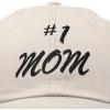 imageDALIX 1 Mom Hat Number One Embroidered Baseball CapBeige