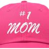 imageDALIX 1 Mom Hat Number One Embroidered Baseball CapHot Pink