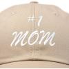imageDALIX 1 Mom Hat Number One Embroidered Baseball CapKhaki