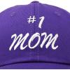 imageDALIX 1 Mom Hat Number One Embroidered Baseball CapPurple