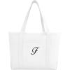 imageDALIX Large Canvas Tote Bag for Women Work Bag Beach Totes Monogrammed White A  ZF