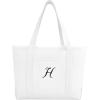 imageDALIX Large Canvas Tote Bag for Women Work Bag Beach Totes Monogrammed White A  ZH